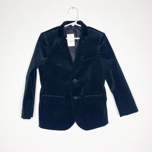 CREW CUTS NWT Black Velvet Blazer Jacket Kids size 7